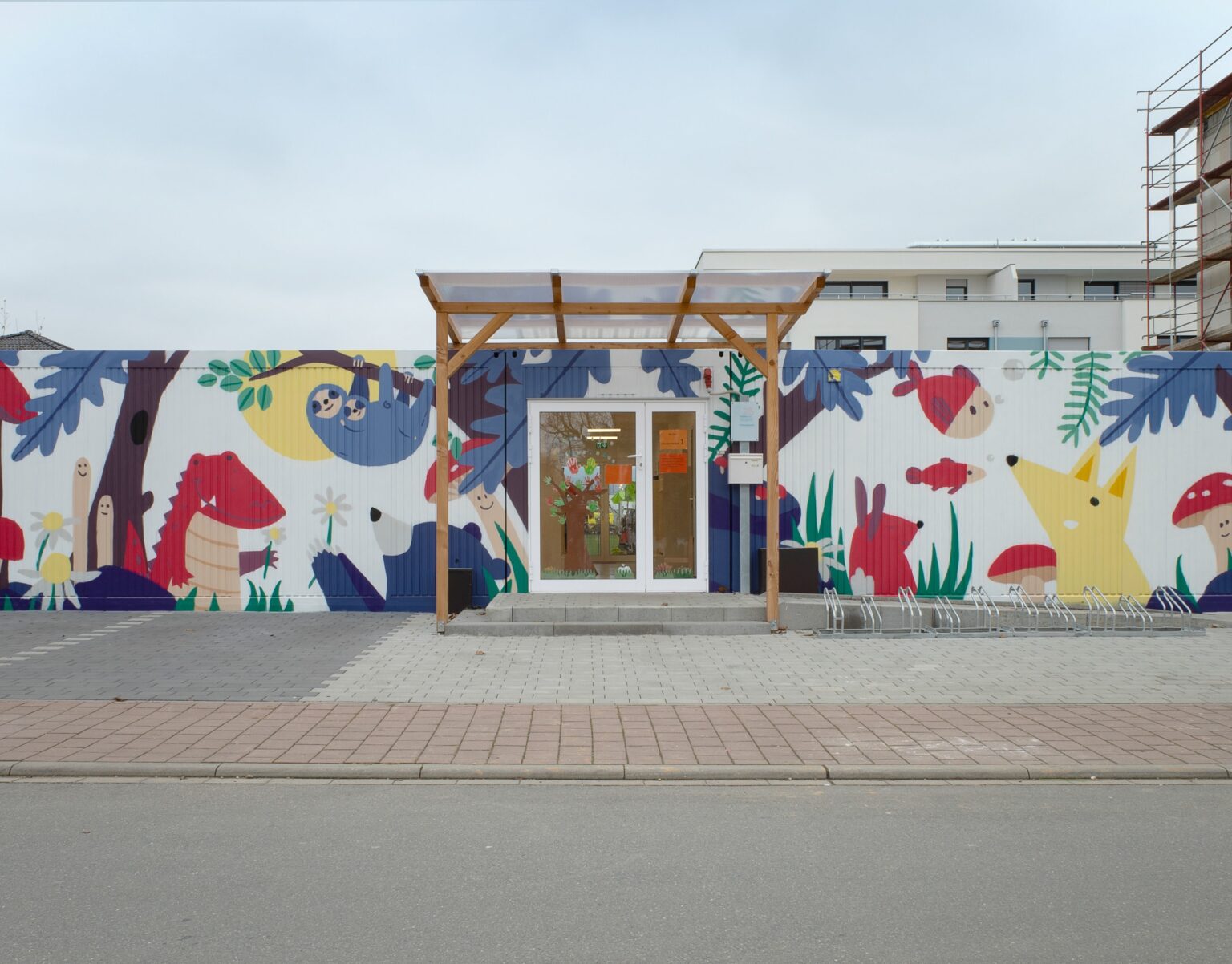 Container Kindergarten Gemälde in Ladenburg